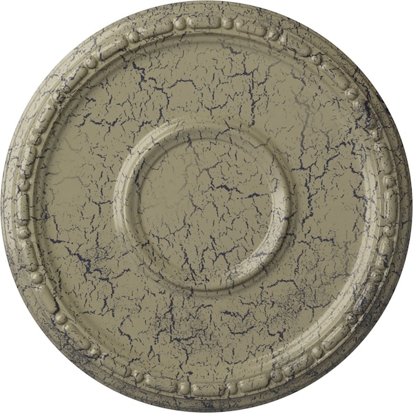 Ekena Millwork Medea Ceiling Medallion (Fits Canopies up to 5 1/2"), 16 1/2"OD x 1 1/2"P, Castle Stone Crackle CM16MDCSC - main